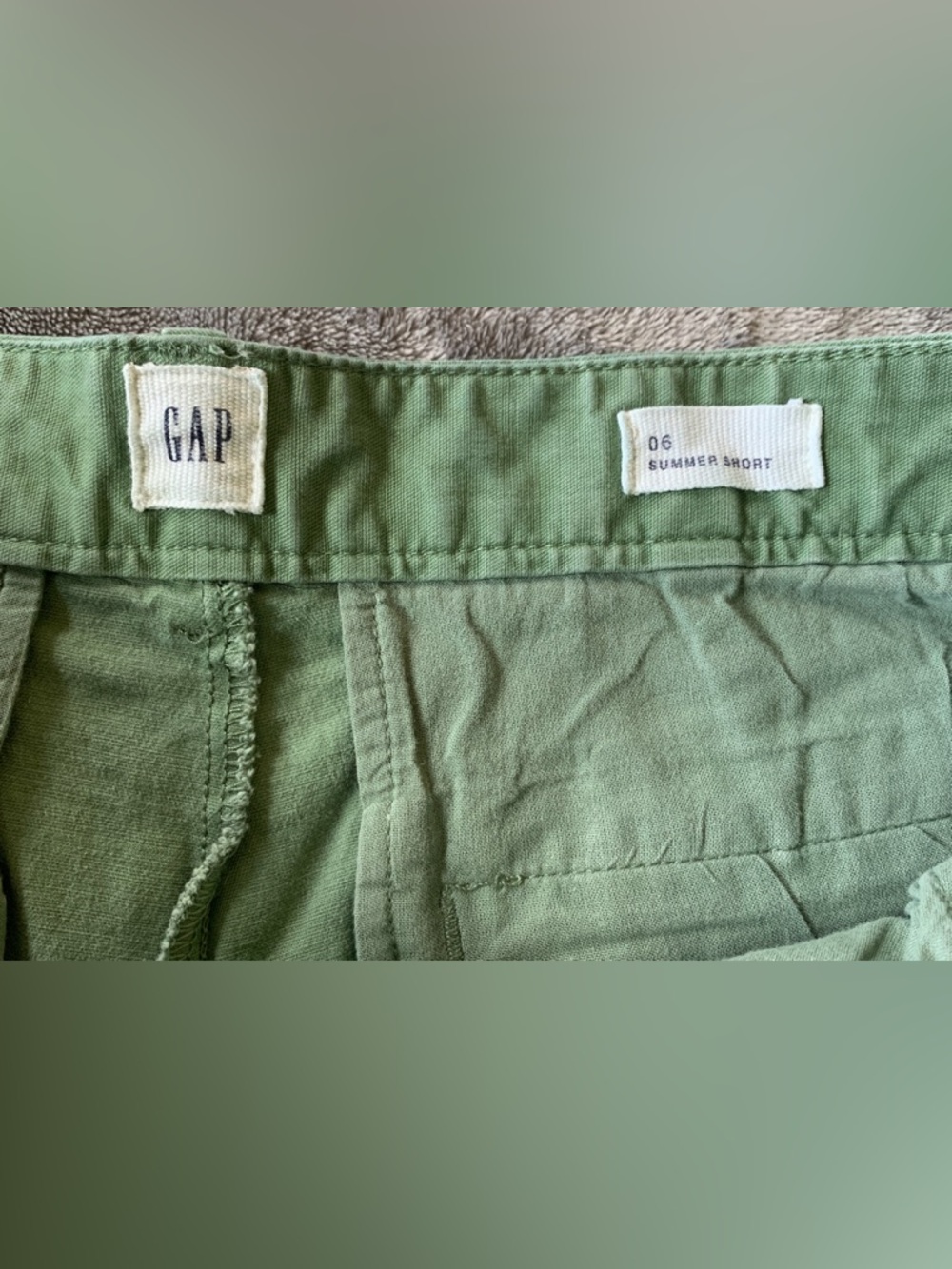 Women’s Shorts Set — Light Green, Sage, Khaki, White - Picture 4 of 16